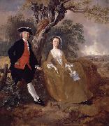 Thomas Gainsborough An Unknown Couple in a Landscape Spain oil painting artist